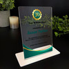 30 Years Service 30th Anniversary Gold Green Gift Employee Personalised Plaque