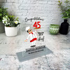 45 Years Service 45th Anniversary Funny Chef Gift Employee Personalised Plaque