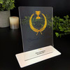 Best Customer Service Award Gold Trophy Gift Employee Personalised Gift Plaque