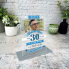 30 Years Service 30th Anniversary Hard Work Photo Banner Gift Employee Plaque