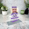 35 Yrs Service 35th Anniversary Hard Purple Photo Banner Gift Employee Plaque