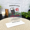 Accountant 45 Years Service 45th Anniversary Calculator Gift Employee Plaque