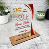 Doctor Nurse 25 Years Service 25th Anniversary Gold Red Gift Employee Plaque