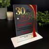 Doctor Nurse 30 Years Service 30th Anniversary Gold Red Gift Employee Plaque