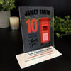 10 Yrs Service 10th Anniversary Postman Post Office Thank You Gift Plaque