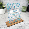 Amazing Teacher Thank You Grey Star Gift Employee Or Colleague Custom Plaque