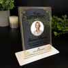 Happy Retirement Gold Frame Photo Gift Employee Custom Personalised Gift Plaque
