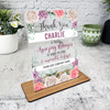 Thank You Job Appreciation Manager Photo Gift Employee Personalised Gift Plaque