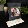 Any Pet Memorial Keepsake Gift Butterflies Round Photo Personalised Gift Plaque
