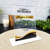 Happy Retirement Black Gold Thank You Gift Employee Personalised Gift Plaque