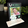 Best Of Luck Gift Clover Green Photo Custom Personalised Gift Acrylic Plaque