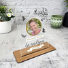 Grandson Thinking Of You Memorial Keepsake Gift Bird Tree Photo Custom Plaque