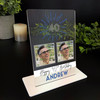 40th Birthday Gift For Male Blue Star Photo Personalised Gift Acrylic Plaque