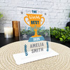 Worlds Best Employee Trophy Work Job Gift Employee Personalised Gift Plaque