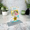 30th Birthday Gift Male Party Photo Custom Personalised Gift Acrylic Plaque