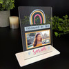 Thinking Of You Gift Rainbow Photo Custom Personalised Gift Acrylic Plaque