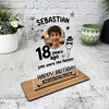 18th Birthday Gift Funny Sperm Male Photo Custom Personalised Gift Plaque