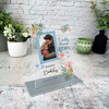 Birthday Gift Floral Daddy You Are My Hero Photo Personalised Acrylic Plaque