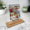 Fathers Day Gift Blue Our 1st Father's Day Photo Personalised Acrylic Plaque