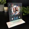 Dad Father's Day Gift Star Photo Personalised Acrylic Plaque