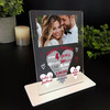 4 Years 4th Wedding Anniversary Gift Heart Photo Personalised Acrylic Plaque