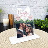 Love, Laughter Wedding Day Gift Photo Heart Personalised Acrylic Plaque