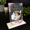 Maid Of Honour Thank You Gift Wedding Flutes Photo Personalised Acrylic Plaque