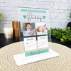 Our Daddy Photo Green 2 Children Gift For Dad Personalised Acrylic Plaque