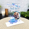 Best Dad In The World Gift Blue Cupcake Photo Personalised Acrylic Plaque