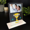 Worlds Best Daddy Trophy Photo Gift For Dad Personalised Acrylic Plaque