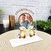 Cheers Gift For Grandad Beer Photo Yellow Personalised Acrylic Plaque