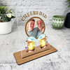 Cheers Gift For Dad Beer Photo Yellow Personalised Acrylic Plaque