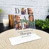 Gift For Dad Photo Squares I Love You Personalised Acrylic Plaque