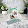 Best Grandad Gift Ever Green Photo Personalised Acrylic Plaque