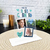 Gift For Best Grandad Blue Photo Personalised Acrylic Plaque