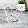 18 & Fabulous 18th Birthday Present Female Purple Butterfly Plaque Keepsake Gift