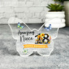 Niece 18th Daffodil Floral Happy Birthday Present Butterfly Plaque Keepsake Gift