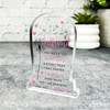 Girlfriend Pink Dandelion Gravestone Plaque Sympathy Gift Keepsake Memorial Gift