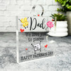 Dad Funny Character Father's Day Present Puzzle Plaque Keepsake Gift