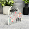 Amazing Girlfriend Two Holding Hands Birthday Present Heart Plaque Keepsake Gift