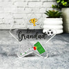 Gift For Best Grandad Football Elements Star Plaque Keepsake Gift