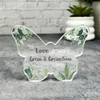 Leaves Love Between An Gran & Grandson Gift Butterfly Keepsake Plaque Ornament