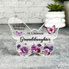 Granddaughter Purple Watercolour Memorial Gift Butterfly Keepsake Plaque Present Granddaughter Purple Watercolour Memorial Gift Butterfly Keepsake Plaque Present