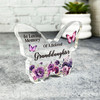 Granddaughter Purple Watercolour Memorial Gift Butterfly Keepsake Plaque Present Granddaughter Purple Watercolour Memorial Gift Butterfly Keepsake Plaque Present