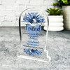 Friend Blue Heart Life Was A Blessing Memorial Gift Gravestone Keepsake Plaque