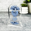 Wife Blue Heart Life Was A Blessing Memorial Gift Gravestone Keepsake Plaque
