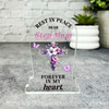Step-Mum Purple Cross Remembrance Memorial Gift Gravestone Keepsake Plaque