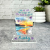 Aunty Female Beach Remembrance Memorial Gift Sympathy Gravestone Keepsake Plaque