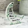 Love You To The Moon And Back Gift For Dad Moon Ornament Keepsake Plaque Present Love You To The Moon And Back Gift For Dad Moon Ornament Keepsake Plaque Present