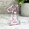 Gift For Best Mum Pink Floral Butterflies Number One Award Keepsake Plaque